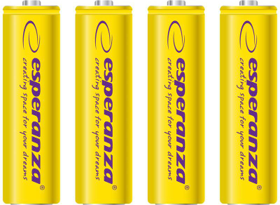 Bateri të rikarikueshme Esperanza AA R6, 2000mAh, 4 copë, të verdha