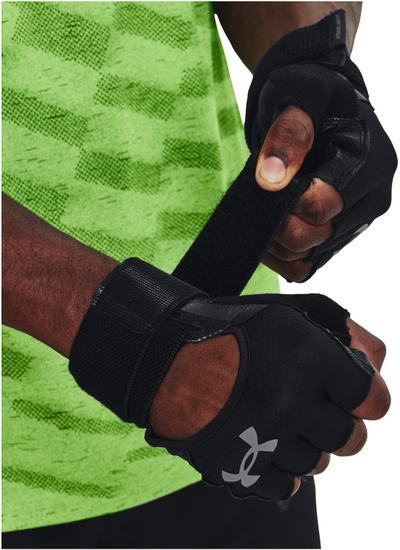 Ракавици за фитнес Under Armour M 1369830-001, кожа, Iso-Chill, црни