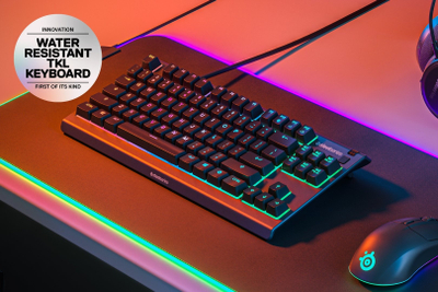 Tastierë gaming SteelSeries Apex 3 TKL, RGB, IP32, e zezë