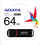 Flash Drive USB 3.0 Adata DashDrive Value UV150 64GB (AUV150-64G-RBK), e zezë