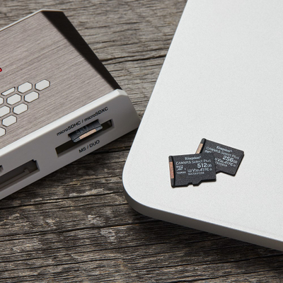 Kartë e memories Kingston Canvas Select Plus, SDXC, 512 GB, Class 10 + përshtatës SD