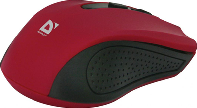 Maus Defender Accura, wireless, USB, i zi dhe i kuq