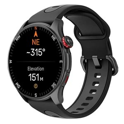 Smartwatch MyPhone Watch Adventure, monitorim aktiviteti, gjurmim gjumi, i zi