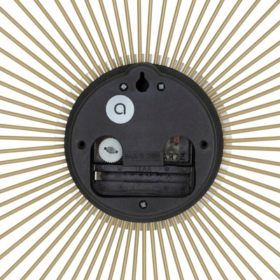 Orë muri Atmosphera Sun Clock Solène, metal, 36 cm, ngjyrë e artë