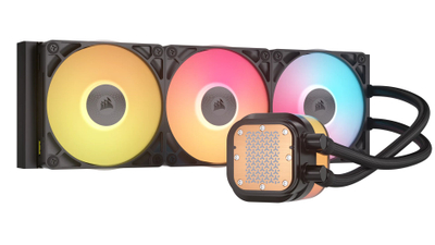Ftohës uji procesori Corsair iCUE LINK TITAN 360 RX LCD, 360 mm, ARGB, i zi