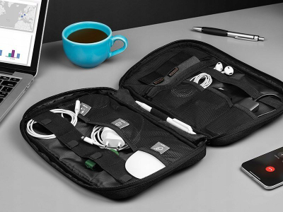 Organizues udhëtimi Tracer Travel Organizer TO1, 27x19x3cm, xhepa rrjete, i zi