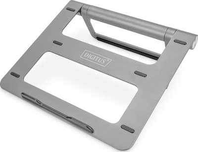 Mbajtëse laptopi Digitus Variable Notebook Stand, USB C Dock me 7 porta, alumini, gri