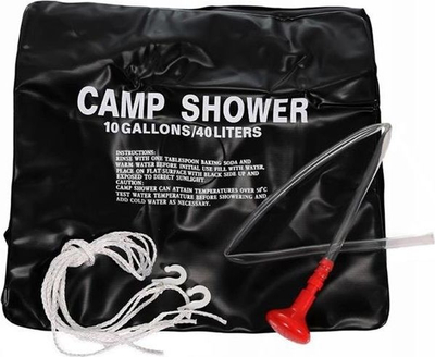 Dush solar kampingu AG242A, 40L, PVC, i zi