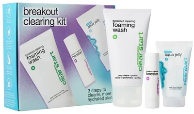Set për fytyrë Dermalogica Breakout Clearing Kit, 3 copë, për lëkurë me akne