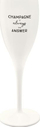 Gotë shampanje Koziol Champagne Is Always The Answer, 100 ml, e bardhë