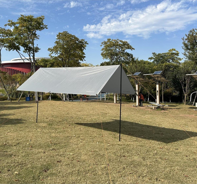 Tendë dielli me shtylla Sunshade Tent Sail, 3x4m, lartësi 2.4m, bezhë