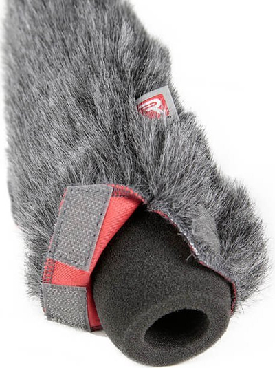 Aksesor për mikrofon Rycote 12cm SGM shkumë me windjammer 24/25, për mikrofon shotgun, i zi