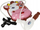 Pistoletë uji MEGA CREATIVE Water Gun Backpack Cow 487926, me çantë shpine, shumëngjyrëshe