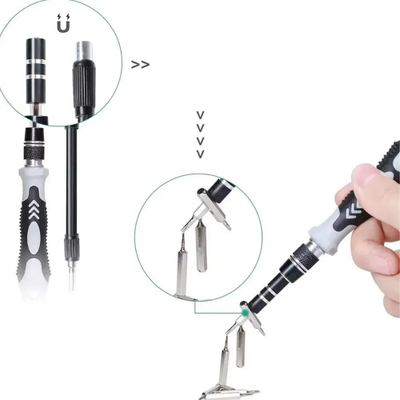 Set kaçavidash të imta Extralink Precision Screwdriver Set, 118 pjesë, dorezë e rehatshme, shumëngjyrësh