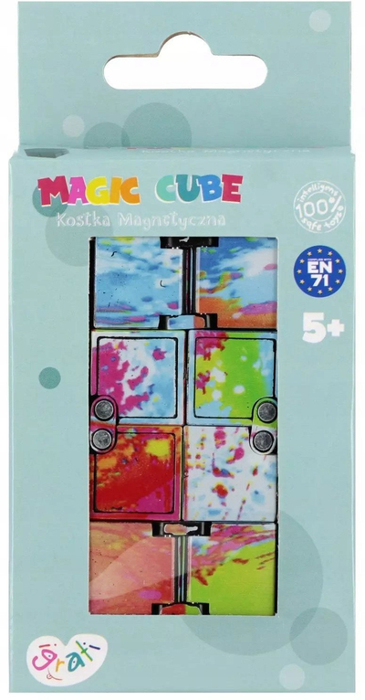 Lodër antistres Mega Creative Magic Cube, kube magnetik, për fëmijë 5+, shumëngjyrëshe