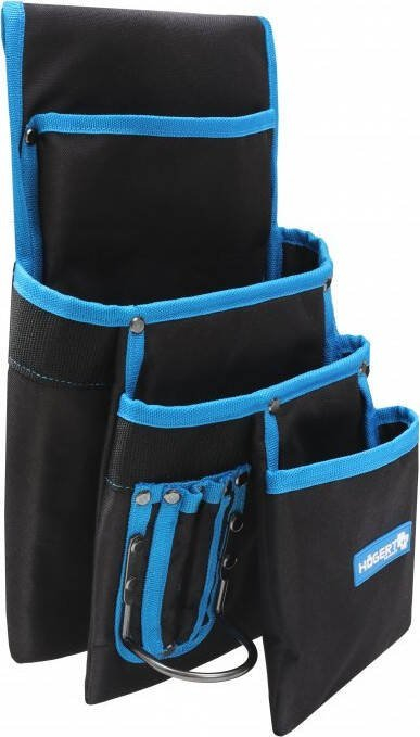 Rrip veglash Hogert Tool Belt Pocket, disa xhepa, material i qëndrueshëm, zi blu
