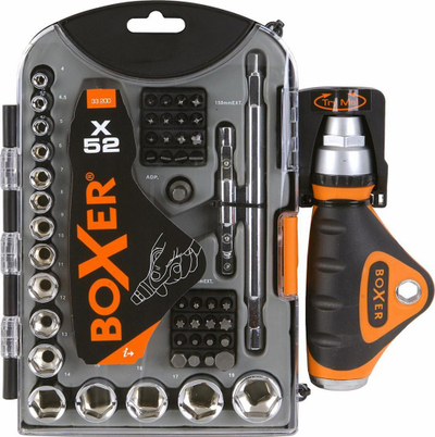 Set çelësash Boxer Tip and Piece, 52 pjesë, 4-12mm