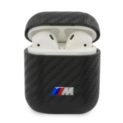 Këllëf BMW M Collection BMA2WMPUCA për Apple AirPods 1/2, karbon i zi