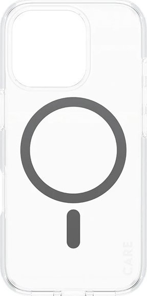Kuti mbrojtëse PanzerGlass 0 CARE Flagship, MagSafe, për iPhone 16 Pro, transparente me kornizë e zezë