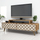 Konsolë TV Hommy Craft City, 140x48.8x41.8cm, dekor CNC, ngjyrë walnut krem