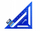Shabllon trekëndësh marangozësh Geko G29071, 300 x 300 x 430 mm, metal 4 mm, blu