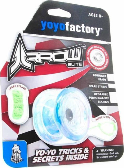Jojo YoyoFactory Arrow, plastikë polikarbonat, për fillestarë edhe për më të mirët, blu Galaxy