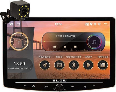 Radio veture Blow CP01, 1DIN, ekran 10" Android, Wi-Fi GPS CarPlay, e zezë