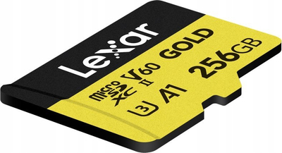Kartë memorie Lexar microSDXC Gold Series, 256GB, UHS-II V60, e artë