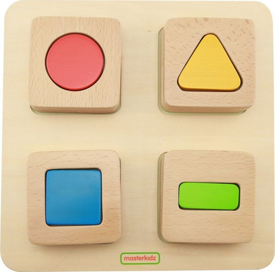 Lodër druri Masterkidz Shapes and Colors, shumëngjyrëshe