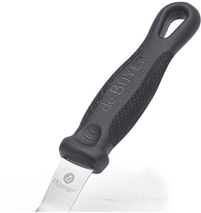 Shpatull pastiçerie De Buyer FKOFFICIUM, 8 cm, çelik inox, dorezë plastike e zezë