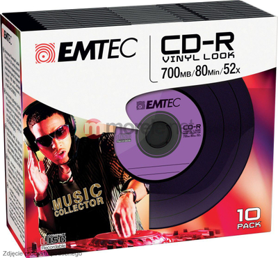 CD-R Emtec, 700MB, 52x, 10 copa