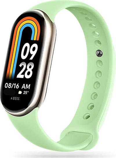 Rrip dore Tech-Protect IconBand për Xiaomi Smart Band 8 8 NFC, TPU, i rregullueshëm, jeshil i çelët