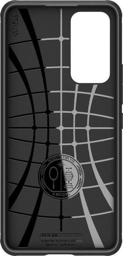 Këllëf telefoni Spigen Rugged Armor për Xiaomi 12 Lite, TPU i butë, mbron nga goditjet, ngjyrë e zezë