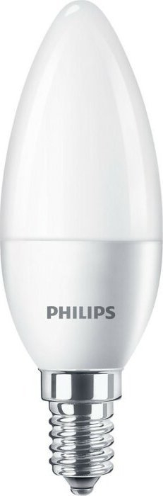 Llambë LED Philips Classic, sa një 40W, me bazë E14, set me 4 copë, e bardhë matt