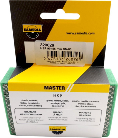 Bllok bluarës diamant SAMEDIA HSP GN-60, 90x55mm, jeshil