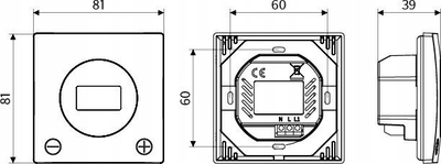 Termostat muri Afriso FloorControl RT01, 230V, digjital, i bardhë