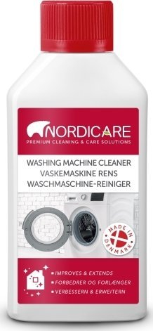 Solucion pastrues për makinë larëse Nordicare Washing Machine Cleaner, kundra gurit e yndyrës, 250 ml, i bardhë