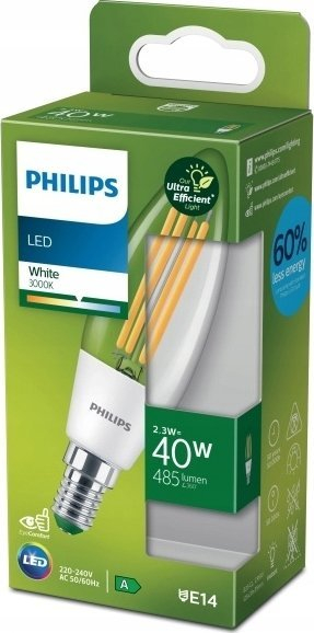 Llampë LED Philips Classic 8719514435759, E14, 2.3W, dritë e ngrohtë
