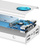 Powerbank me ekran dixhital Baseus Ambilight Overseas Edition, 30000mAh, QC, i zi + kabllo USB-C 100W, 1m, i bardhë