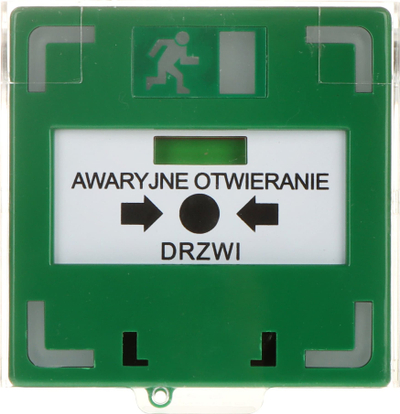 Buton emergjent dere Yotogi APWK LED, sinjal optik dhe akustik, jeshile e kuqe