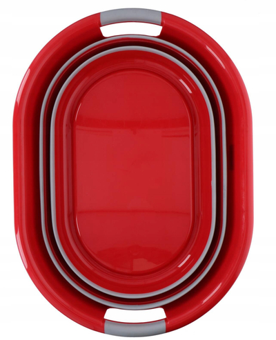 Преклоплива корпа за алишта Dirt Devil, 27L, црвено сива