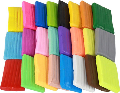 Set plasteline Lean Toys Modeling Clay, 24 ngjyra, për kalamaj