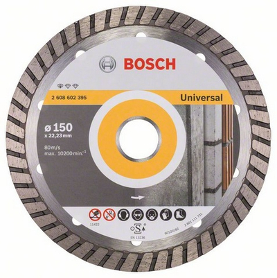 Disk prerës diamanti Bosch Standard Universal Turbo, 150x22.2mm