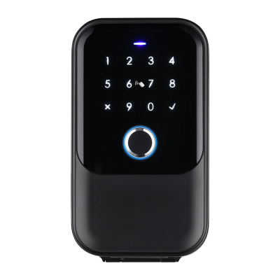 Kuti inteligjente për çelësa Avatto SDL-K5, sensor gishtash, tastierë numerike, e zezë
