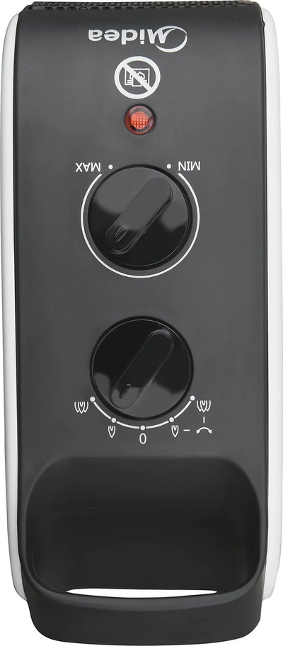 Ngrohës elektrik me ventilator “Compact”, i vogël për dhoma të vogla, i bardhë