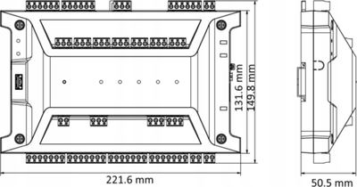 Kontroller aksesi Hikvision DS-K2702WX-E1 P, 2 dyer, mbështetje kartela dhe kode
