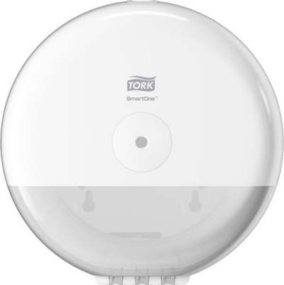 Dispenzer letre higjienike Tork SmartOne Mini Roll 681000, për tualet me frekuencë të mesme, plastik, i bardhë