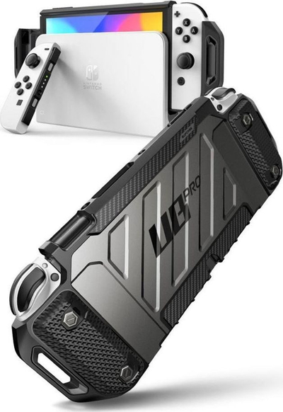 Mbrojtëse Supcase Unicorn Beetle Pro për Nintendo Switch, e zezë