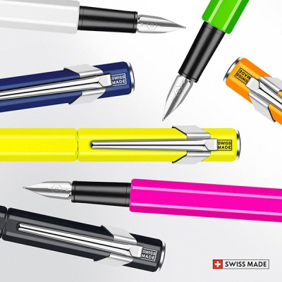 Stilolaps Caran d'Ache 849 Fluo Line, M, i gjelbër