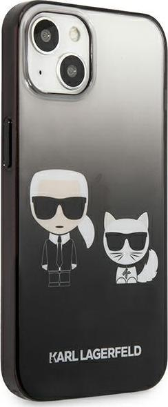 Mbulesë telefoni Karl Lagerfeld për iPhone 13 Mini, 5.4", plastikë, gradient e zezë
